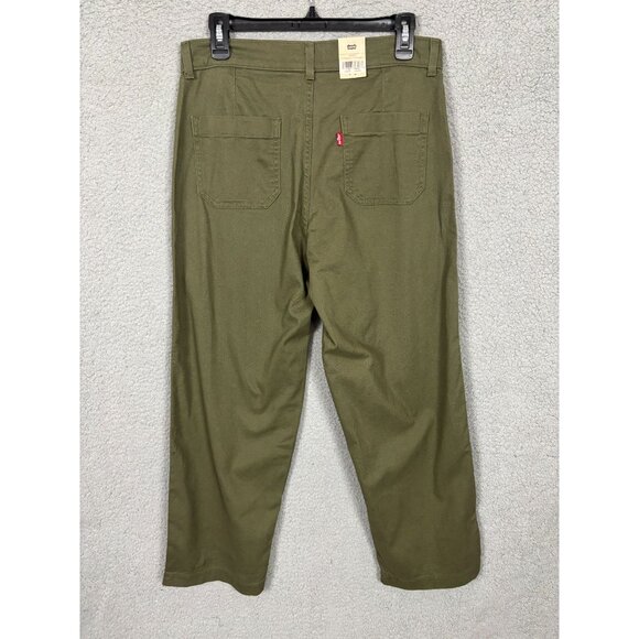 Levis Women's Utility Pants Olive Green Size 29x27 New With Tag's - Picture 3 of 8